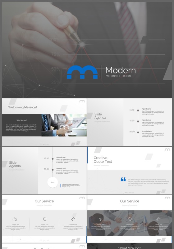 欧美大气互联网企业公司简介策划总结汇报ppt模板