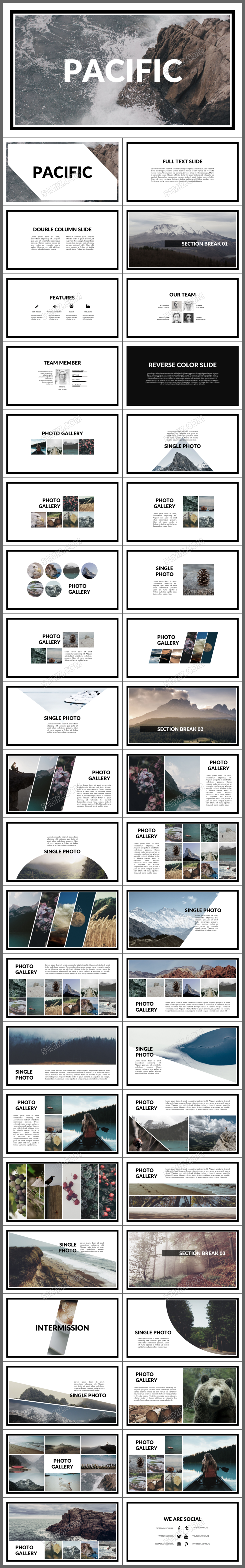 欧美时尚大气策划方案工作总结ppt模板