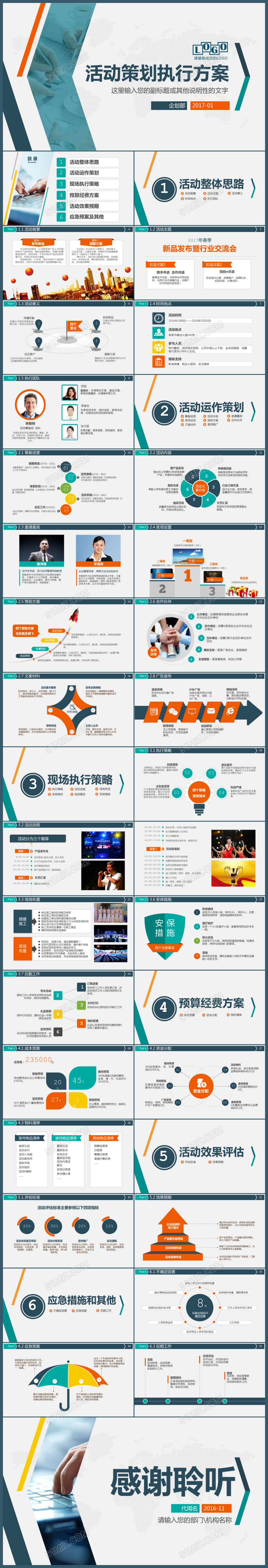 商务活动策划方案PPT模板