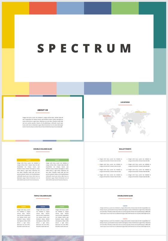 欧美清新简约公司介绍公司简介ppt模板