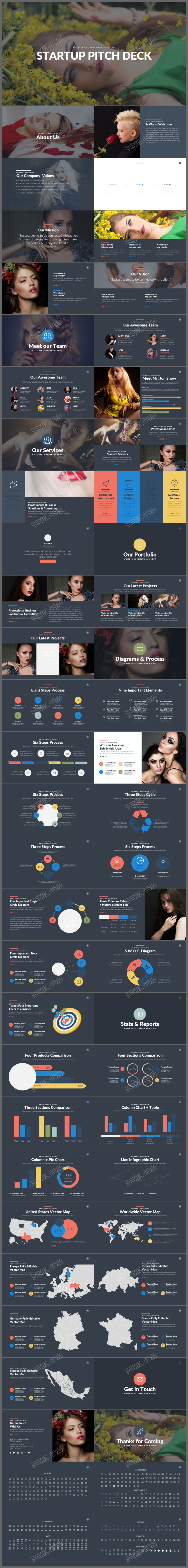 欧美时尚大气公司简介介绍策划ppt模板