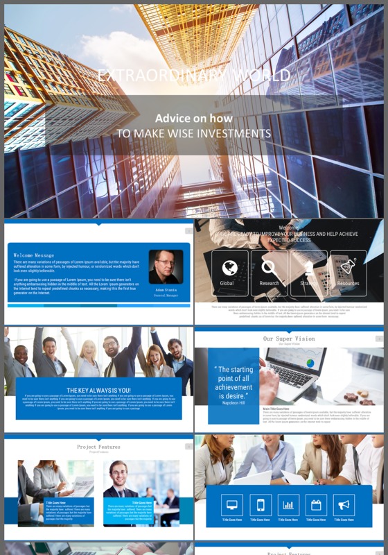 欧美风时尚策划公司介绍工作总结汇报ppt模板