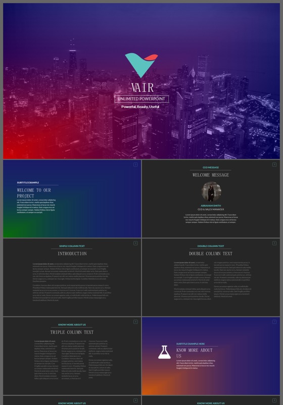 欧美炫酷营销策划商业计划书ppt模板