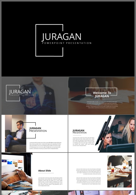 欧美大气公司介绍营销策划汇报总结ppt模板