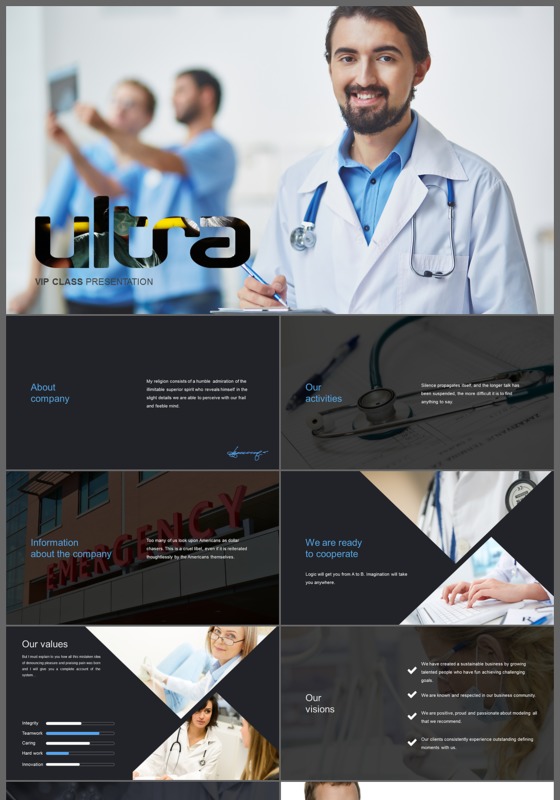 医生护士述职报告ppt模板