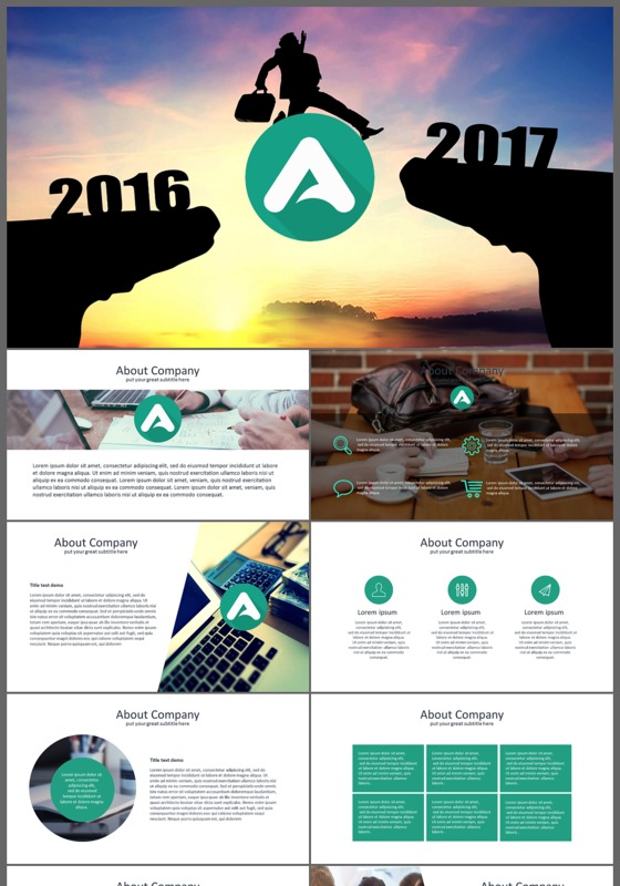 欧美风工作汇报述职报告ppt模板