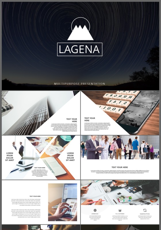 欧美大气时尚公司介绍营销策划ppt模板