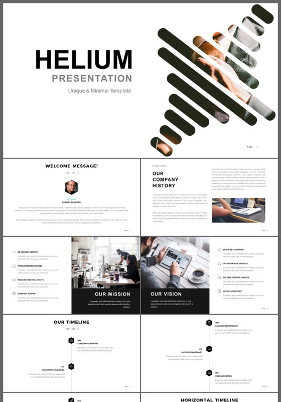 欧美大气简约述职报告公司简介ppt模板