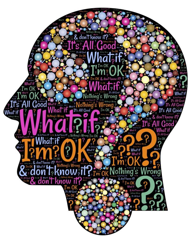 多彩广告抽象组成的人脑背景图片