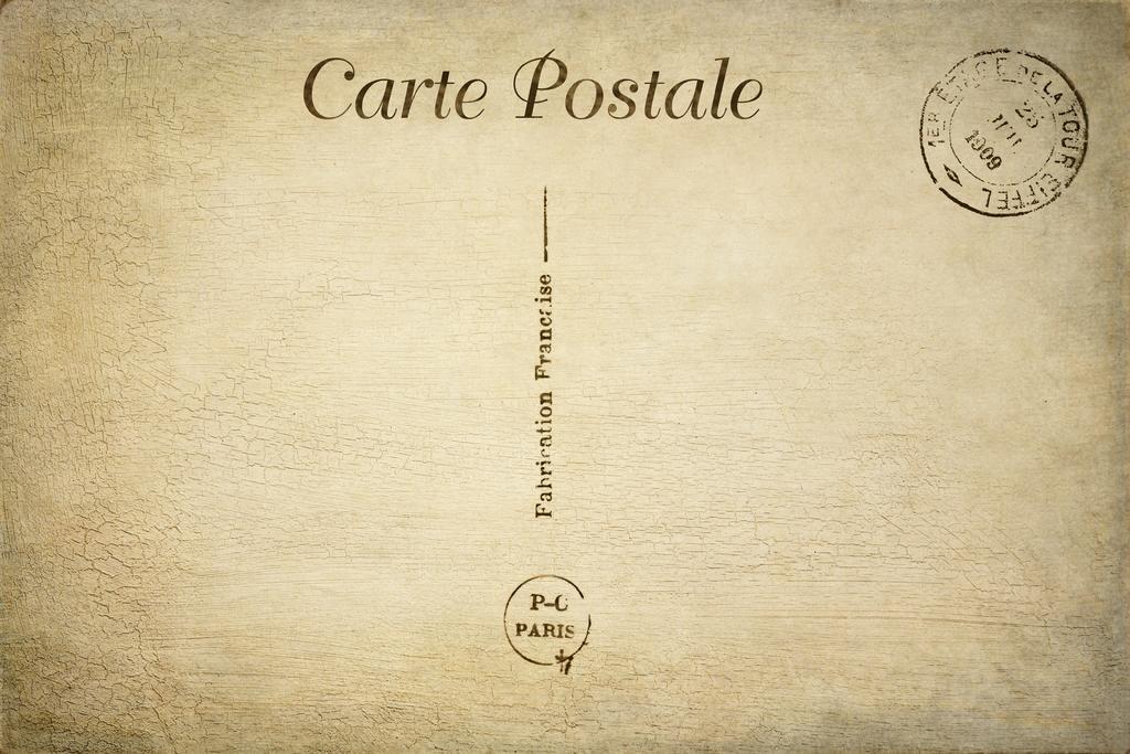 摄影复古泛黄的明信片背景图片