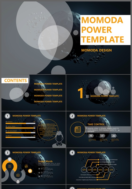 黑色炫酷商务科技信息工作汇报工作总结PPT模板