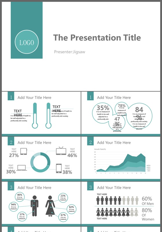 2017简约欧美通用商务工作总结报告PPT模板