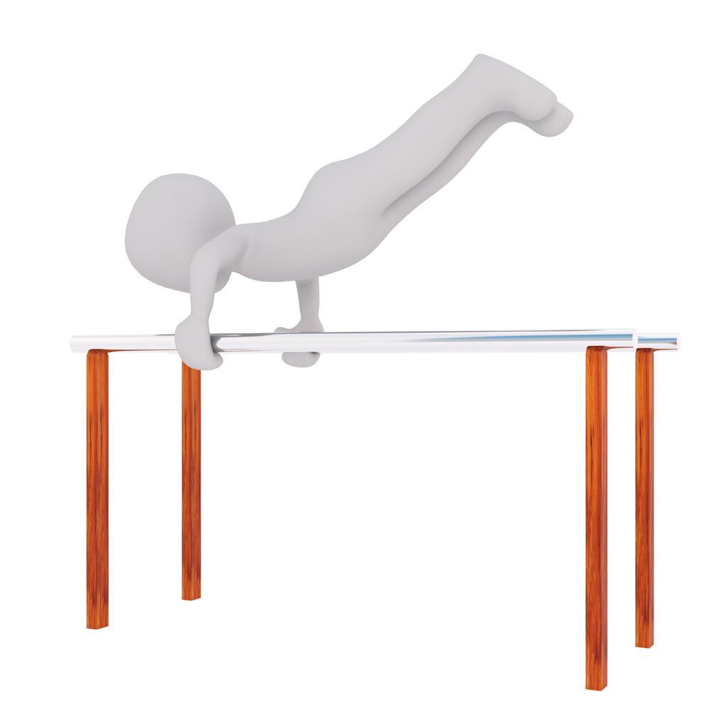 运动健身双杠训练背景图片