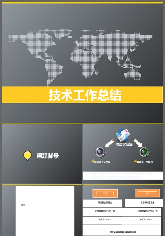 2017年度蓝色商务工作总结汇报通用ppt动态模板