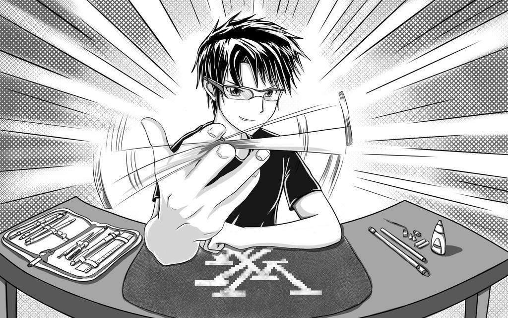 黑白漫画纹理转笔的主人公背景图片