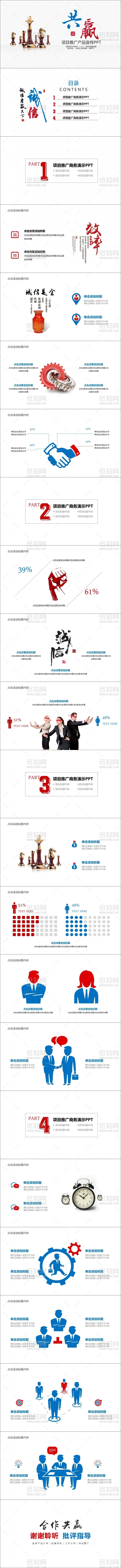 项目推广商务汇报创业计划PPT模板