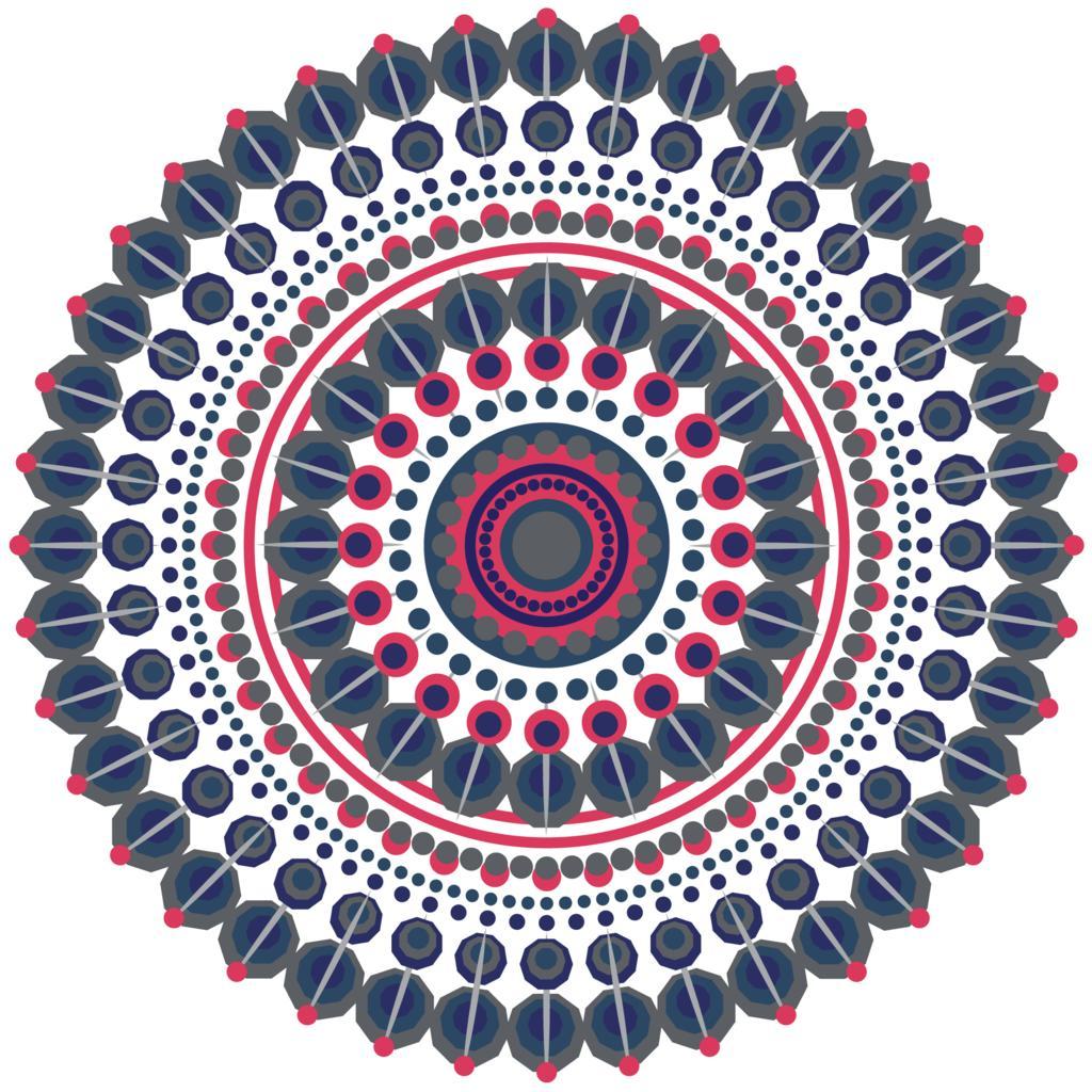 曼陀罗 设计 几何 模式 纹理 多彩 形状