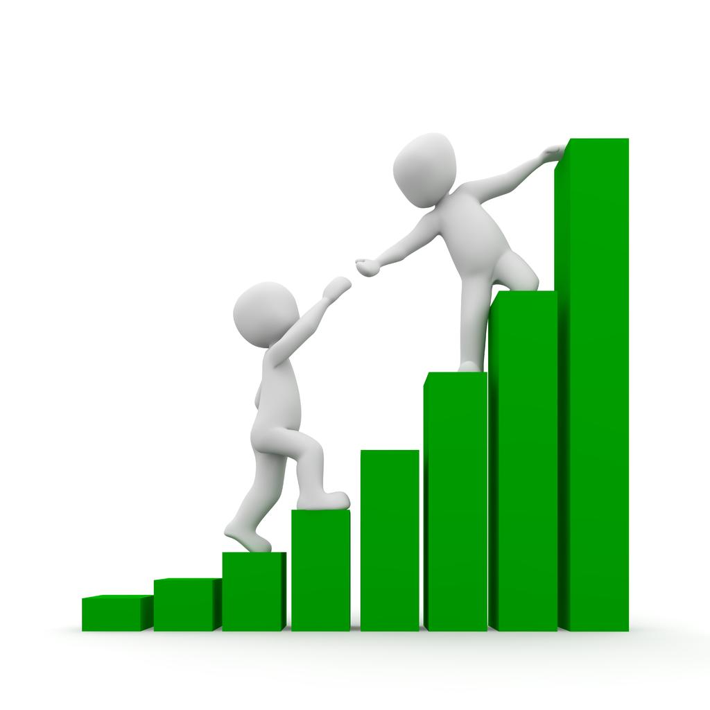 绿色金融商务伸出援手办公背景图片