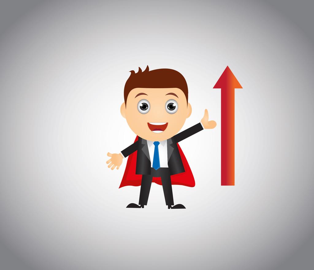 营销商务商人卡通商务小人招聘素材图片