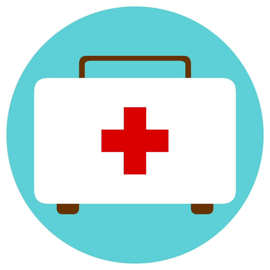 白色医疗健康生活标志物背景图片