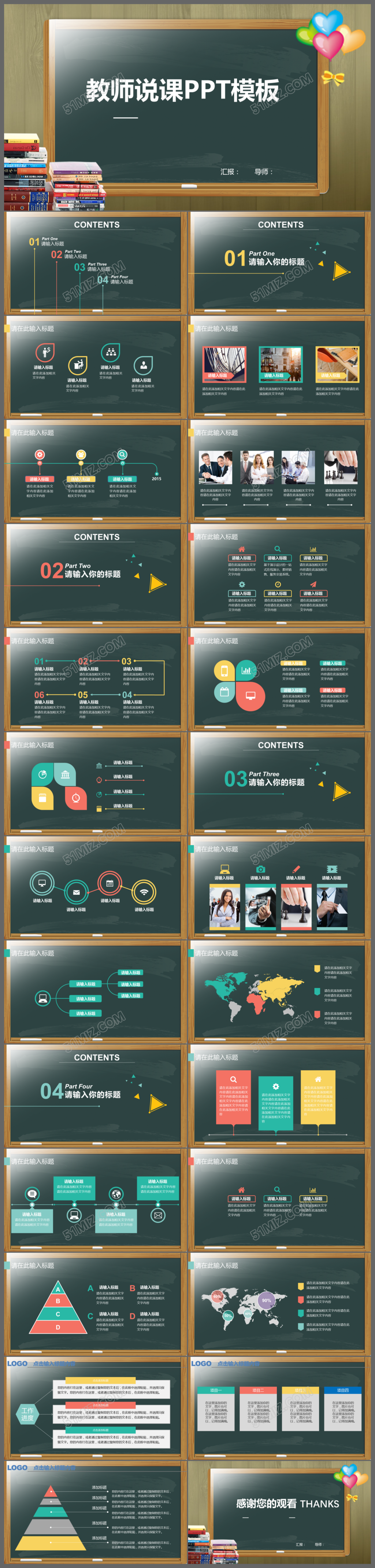 框架完整的信息化教学设计说课PPT课件模板
