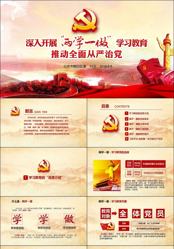 两学一做政府工作报告