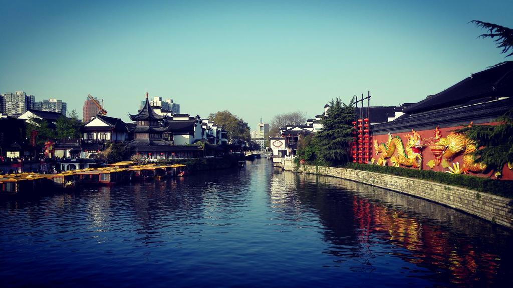 中国建筑文化遗迹运河背景图片