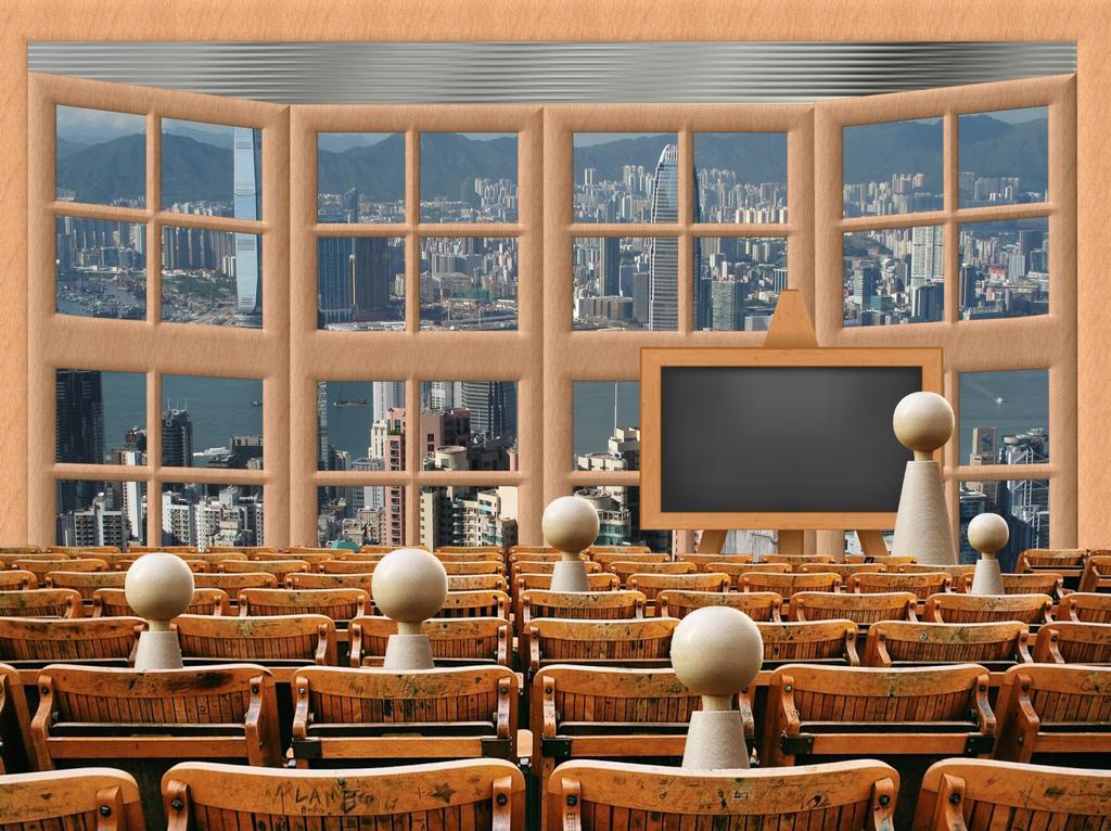 棕色设计卡通卡通课堂图片背景图片