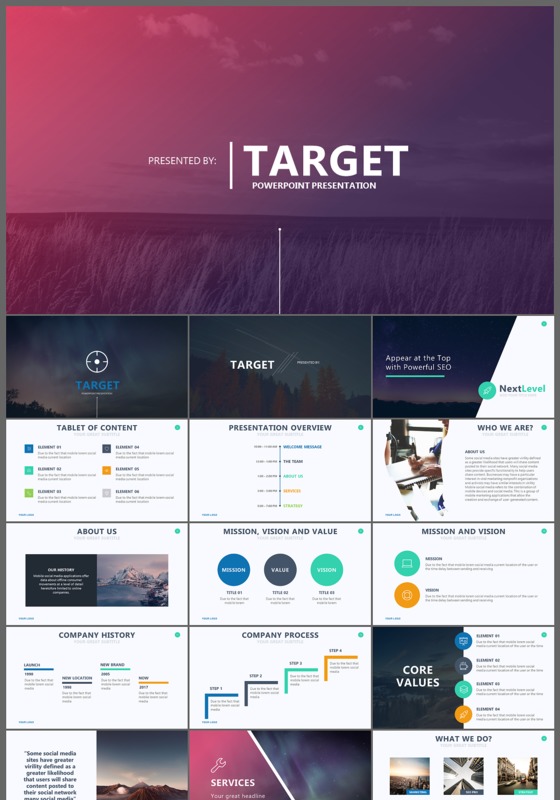 iOS商务工作总结计划PPT模板

