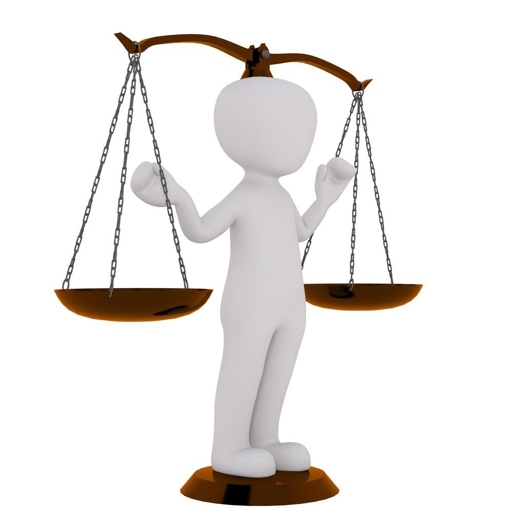 金白人物3D小人头上顶着一个秤杆测量重量人物背景图片