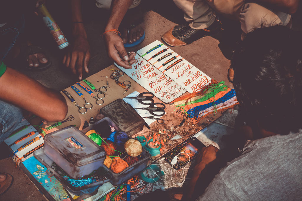 创意手工艺制作设计工具背景图片