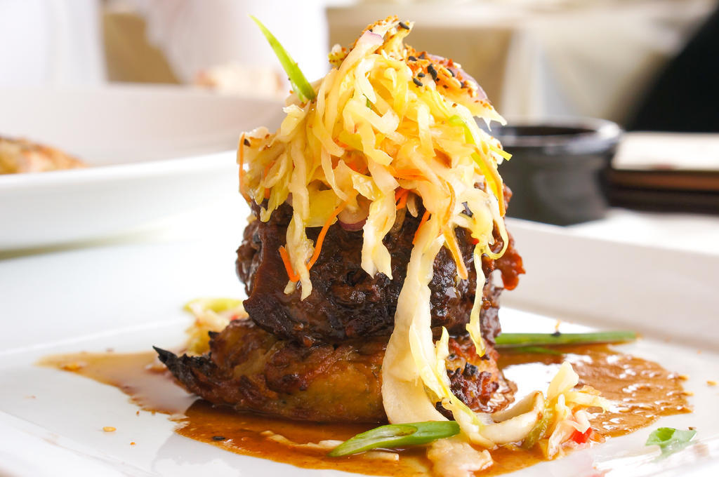 黄色餐饮简约西餐美食菜单广告背景图片