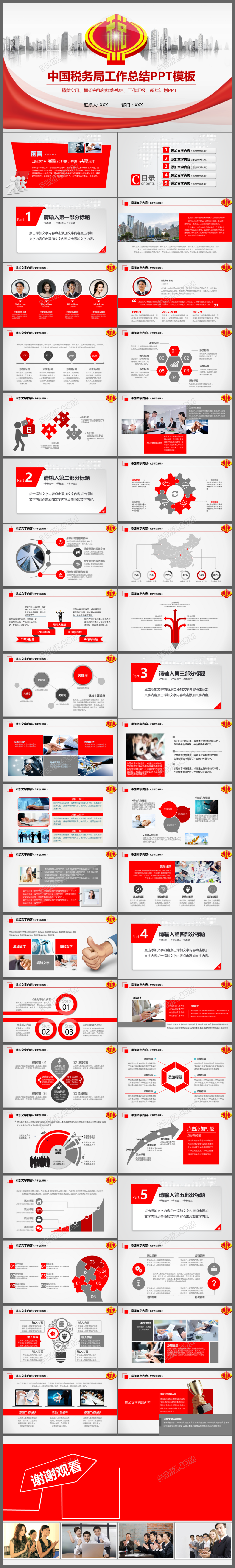 政府人大会议报告年度工作汇报个人述职ppt模板
