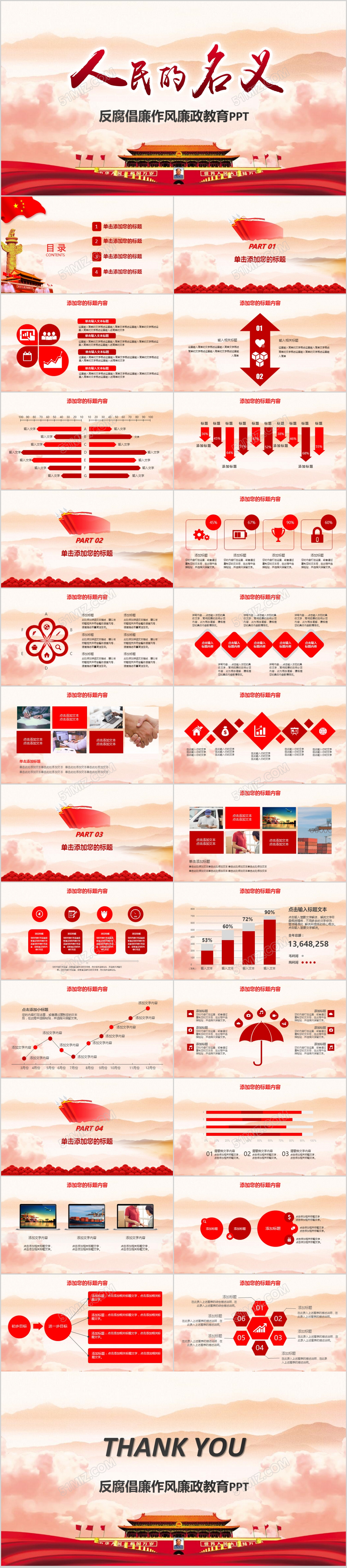 人民的名义反腐倡廉廉政主题学习教育PPT