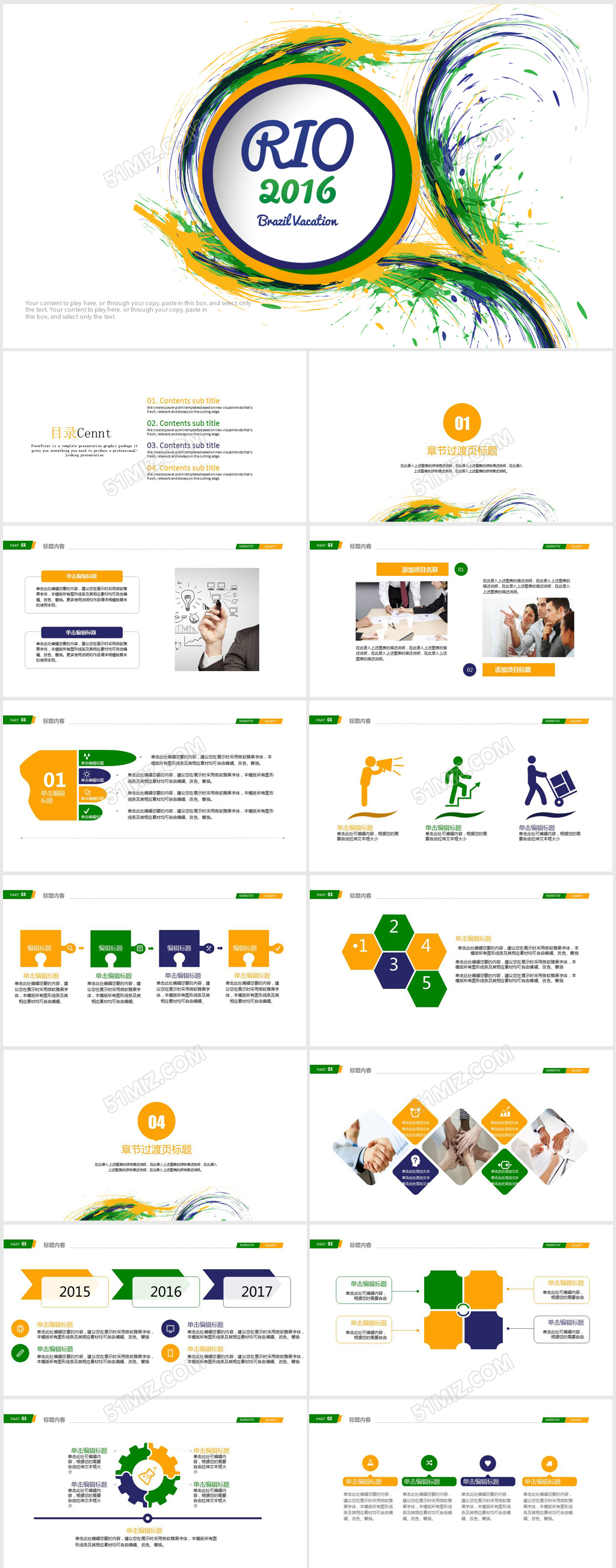 2017创业商业计划书ppt模板