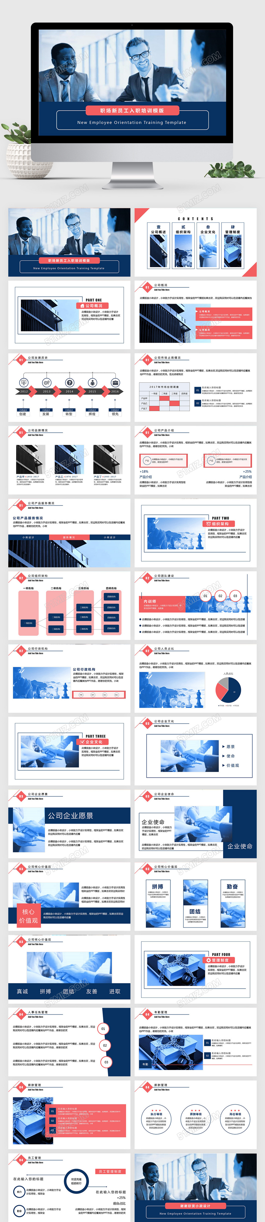 职场新员工ppt模版