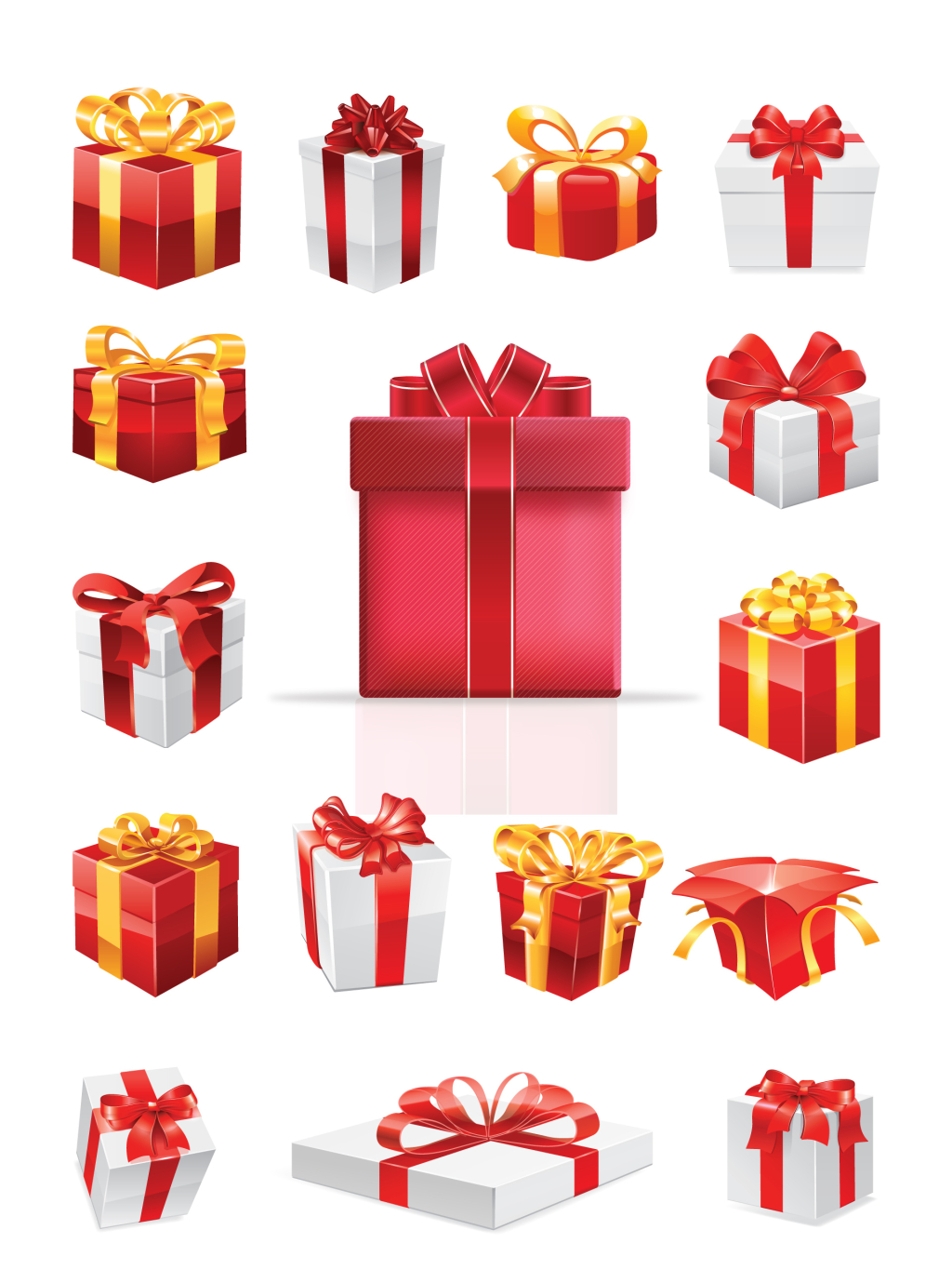 16款活动节日礼品盒免扣png素材