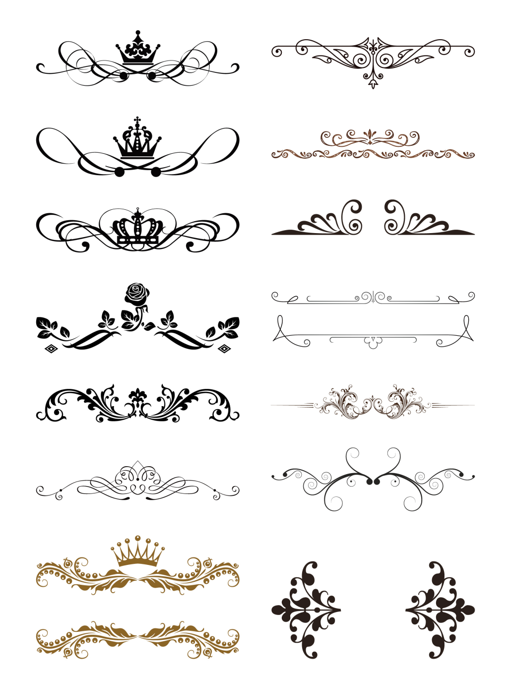 欧式复古花纹花边纹理png素材