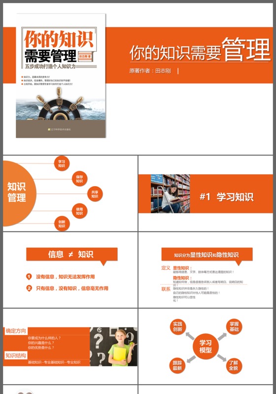 简约你的知识需要管理教师公开课微课教学设计PPT模板