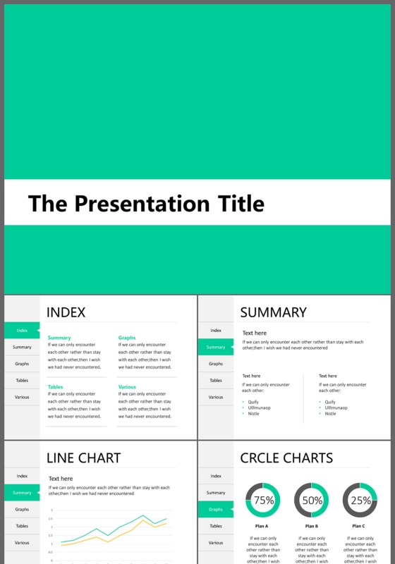 创意淡雅简约时尚商务通用PPT模板
