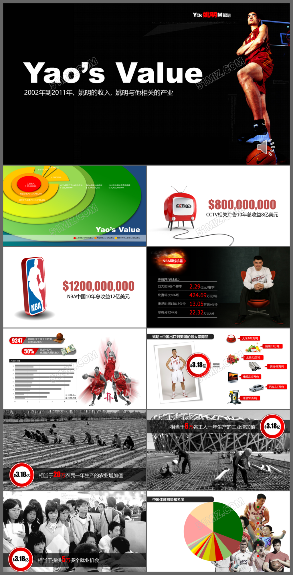 体育比赛活动策划PPT图案模板
