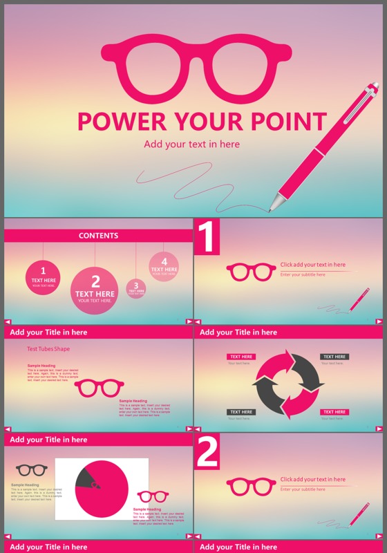 2017ISO渐变欧美商务简约工作汇报模板
