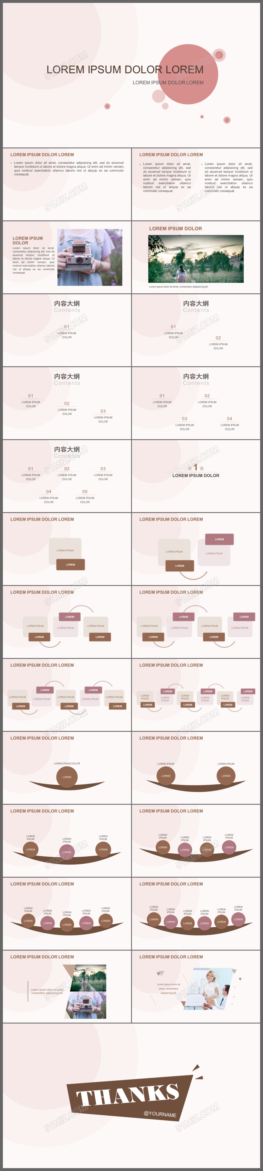 2018欧美简约线条通用商务报告PPT模板
