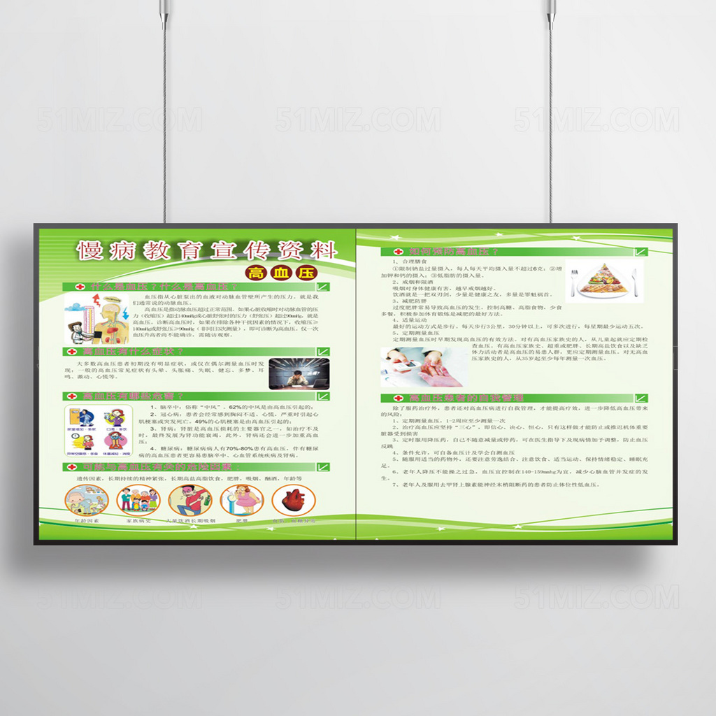 清新绿色慢病高血压糖尿病专栏图片
