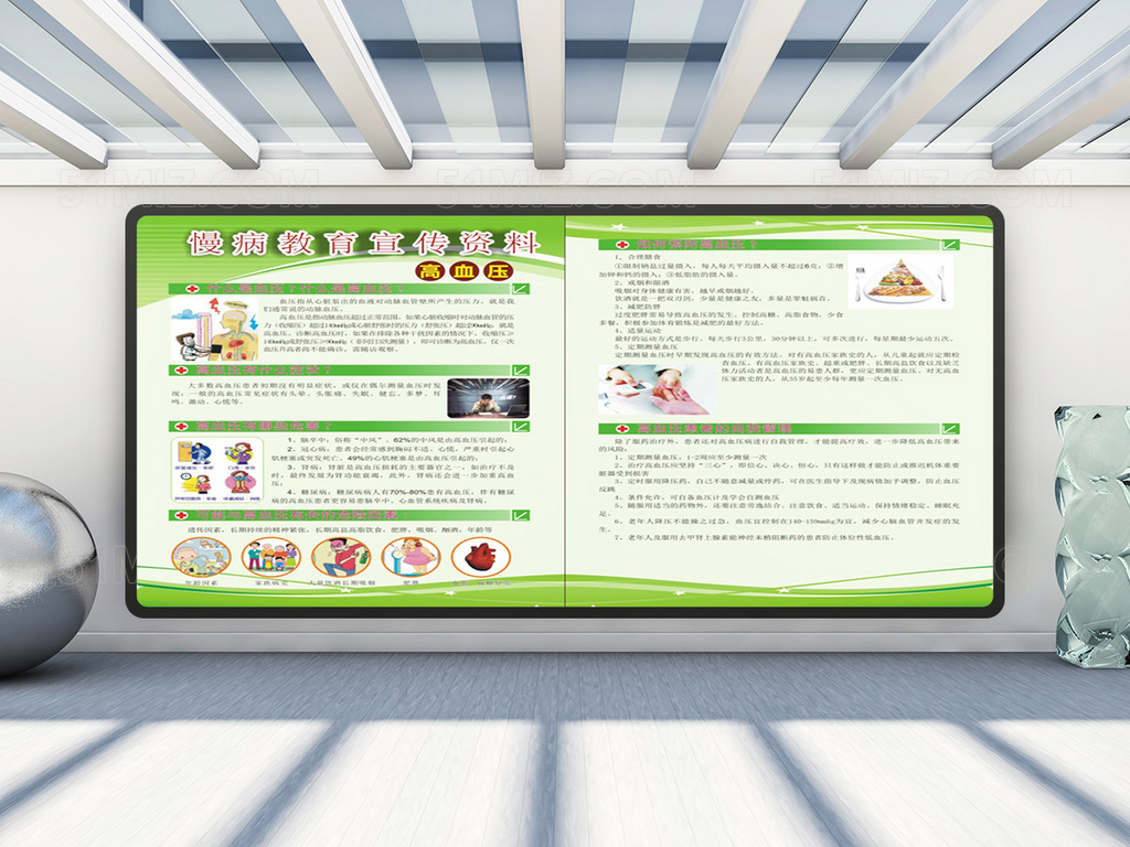 清新绿色慢病高血压糖尿病专栏图片
