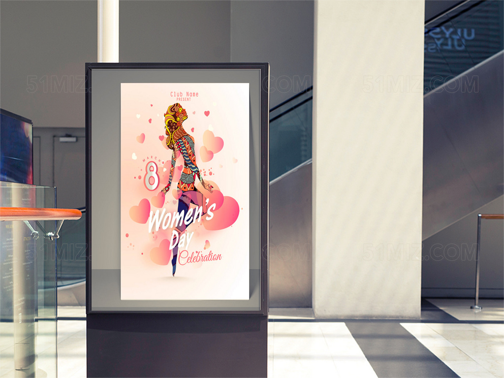 三八妇女节节日促销海报