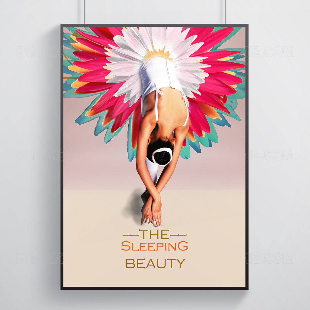 舞蹈单页炫彩人物舞蹈元素海报设计