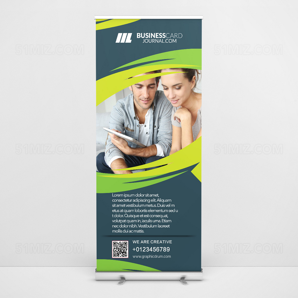 夫妻家庭易拉宝海报