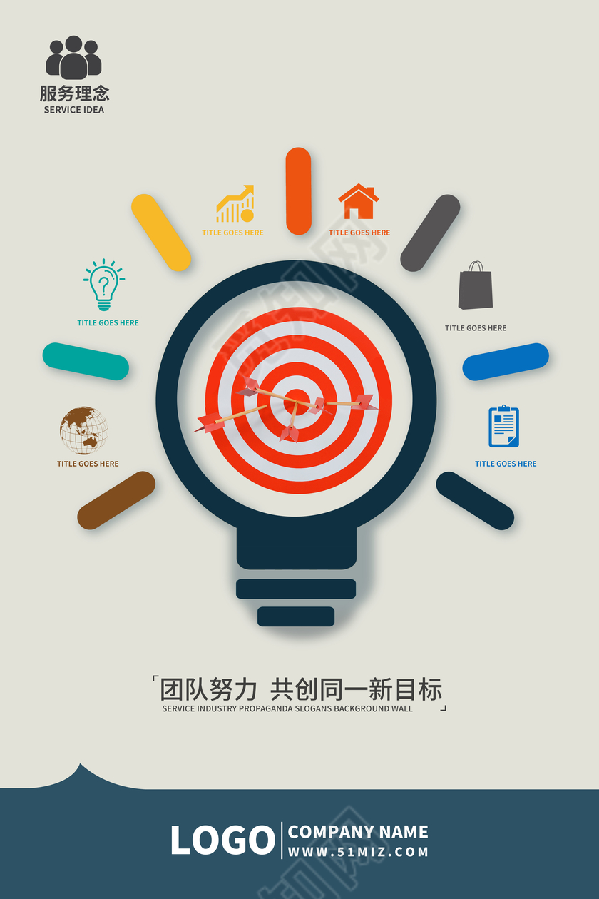 创意企业文化展板设计