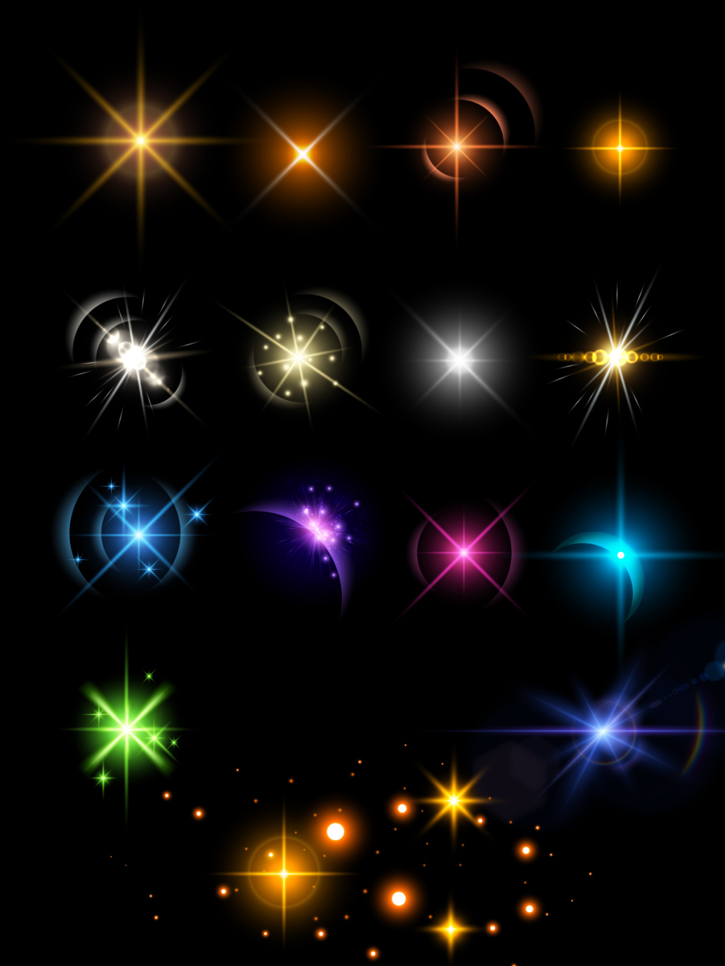 15个各色光晕素材